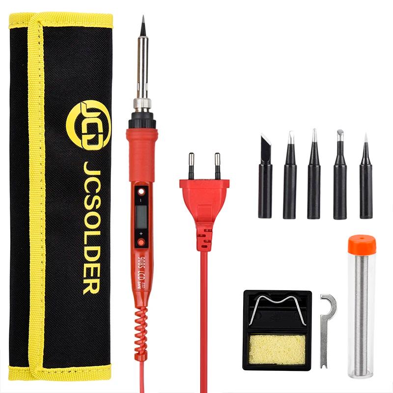 JCD 908S 220V 80W LCD Adjustable Temperature Electric Soldering Iron