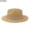 White Women Sun Hat Summer Wide Brim StrawTravel Beach Hats Big Size 60CM New Jazz Trilby Cap Chapeu Feminino Praia
