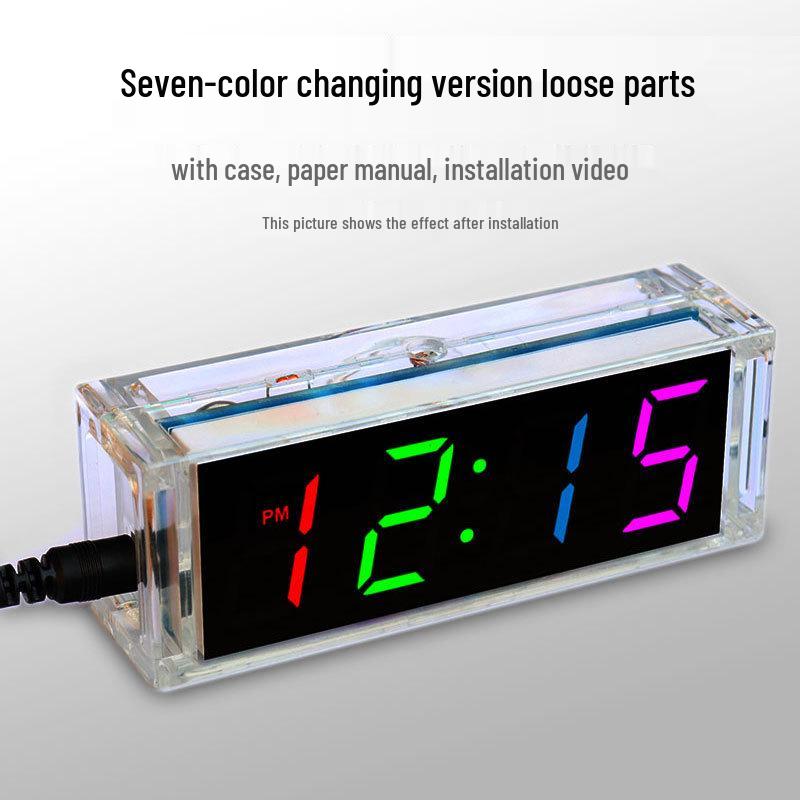 DIY Nixie-Röhren Siebenfarben-Uhr Bausatz: Elektronische Lötpraxis & Alarmzubehör