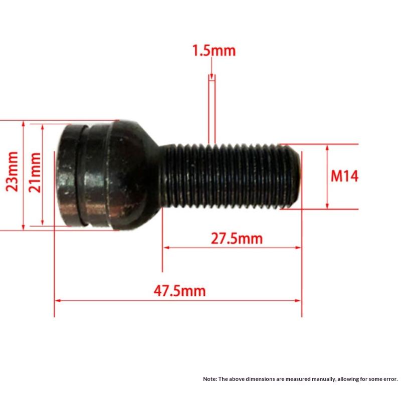 5Pcs Anti Theft Screw Kit Locking Wheel Nuts Bolts Sets Security Key M14X1.5 8D0601139F For A3 A4 A5 Bora
