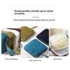 Soft Velvet Jewelry Pouch Multiple Inner Compartments Tassel Zipper For Travel Daily Use Storing Rings Earrings Necklaces