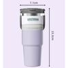 1PC Thermos Cup 30oz Car Cup Stainless Steel Car Ice Cup Portable Giant Vacuum Portable Straw Water Cup