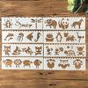 8Pcs/Set 18cm Alphabet Letters DIY Layering Stencils Painting Scrapbook Coloring Embossing Album Decorative Card Template