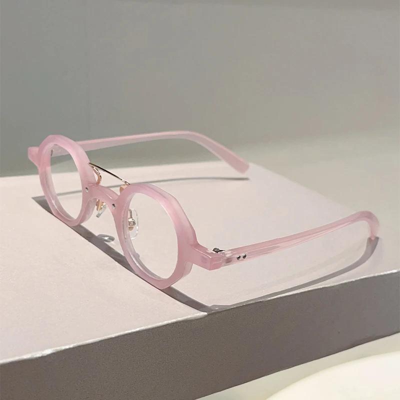 

Винтажные круглые очки Мужская мода Панк Блокирующие синий свет Оптические оправы Женские Новые трендовые Дизайнерские очки transparent lenses