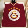 1PC Galatasaray S.K Print Flannel Blanket, High Quality All Seasons, Home Decor, Warmth and Comfort, Perfect for Christmas Gifts