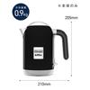 DeLonghi De'Longhi Electric Kettle KMix kMix ZJX650J-BK Stainless Steel 1.0L One Push Open Foreign Matter Prevention Filter Easy To See Water Meter Ea