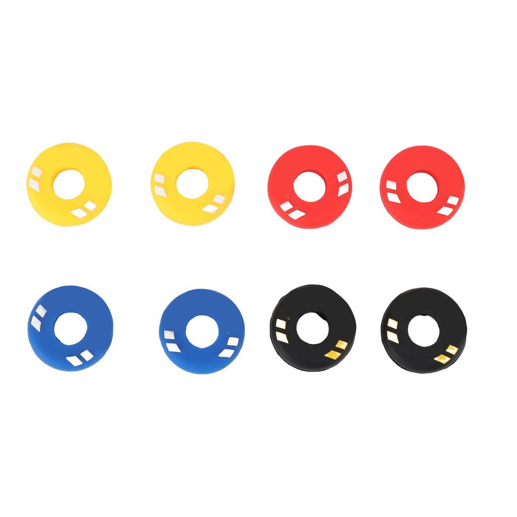 8Pcs Tennis Racquet Vibration Dampener Rubber 4 Colors Tennis Shock Buffer for Practices Performances
