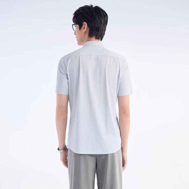 Joemur Men's Slim Fit Easy Care Stretch Short Sleeve Shirt