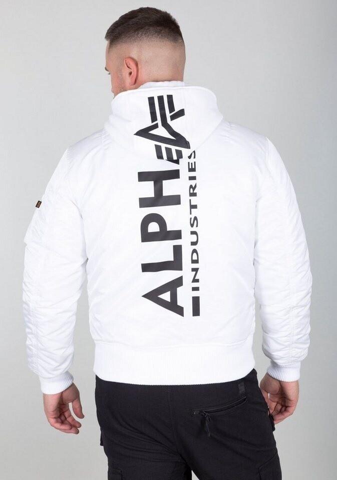 Зимняя куртка Alpha Industries MA-1 ZH Back Print (128113) белый/черный принт
