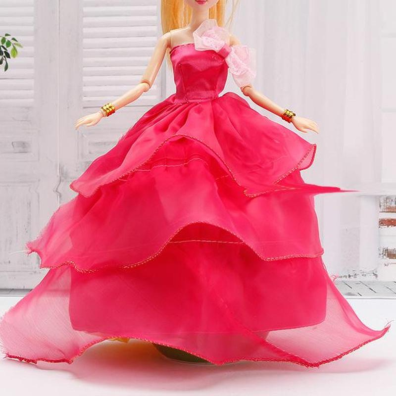 30CM Mini Puppe Sammlung Kleidung Mädchen Spielzeug 3D Große Augen BJD Prinzessin Volle Outfits Kleider Sammlung Kinder Puppe geschenk
