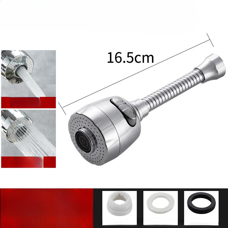 Baterie Cap anti-stropire Presurizat Filtru rotativ de 360 ​​de grade Aerator universal pentru robinet de bucătărie Extensie extinsă Economizor de apă