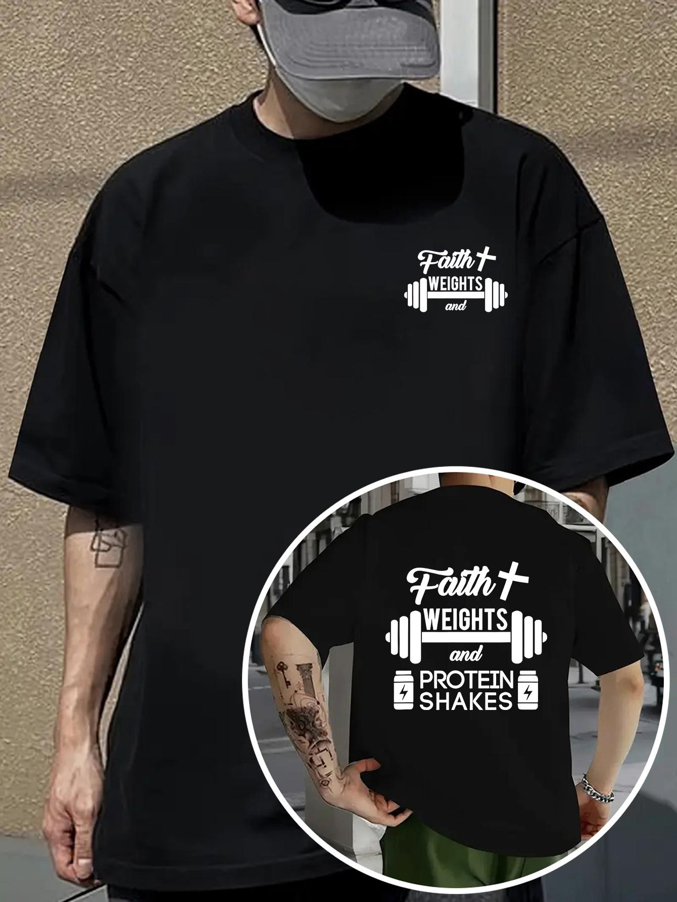 Casual Crew Neck T-shirt | Versatile & Breathable Tee with Faith S