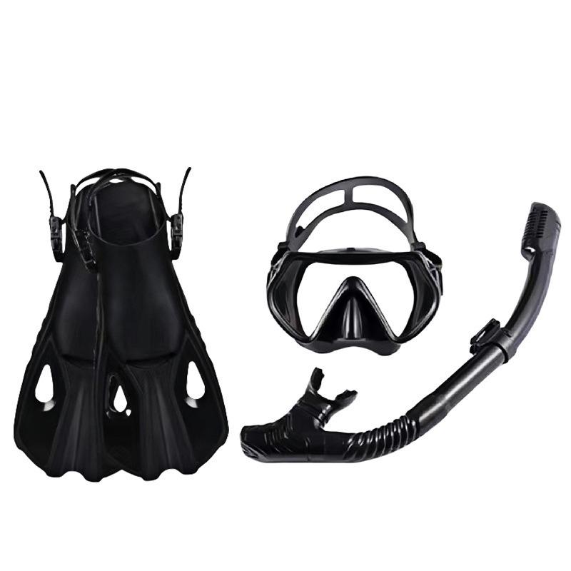 Swimming Flippers Diving Fins Snorkeling Goggles Dive Snorkel Equipment Scuba Diving Swimming Fins Set Adult Flippers Underwater S/M