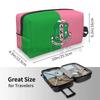 Sorority Print Storage Bag Women Portable Large Capacity Toiletry Bag Cosmetic Cases for Travel Storage and Everyday Use