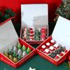 Christmas 12 Sets of Candles Old Man Tree Snowman Carnival Romantic Decoration Candlelight Dinner Christmas Painting Small Wax