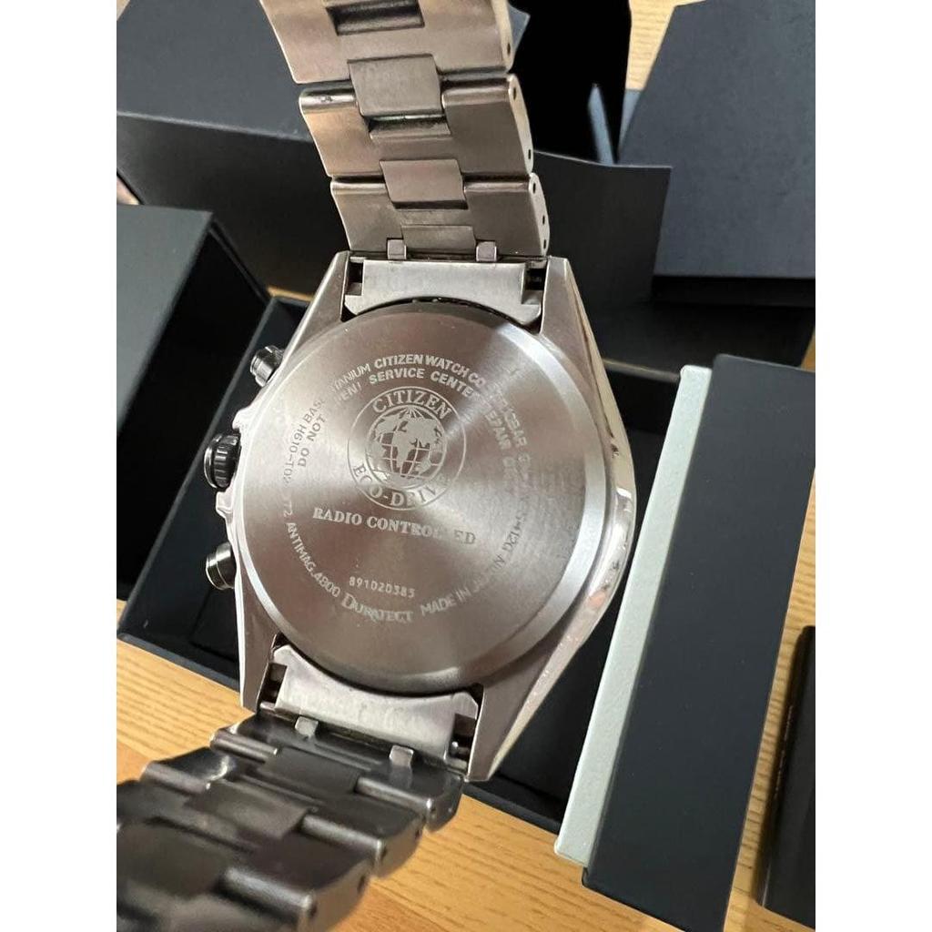 Used Citizen H610-T024572 Attesa World Time Solar Radio