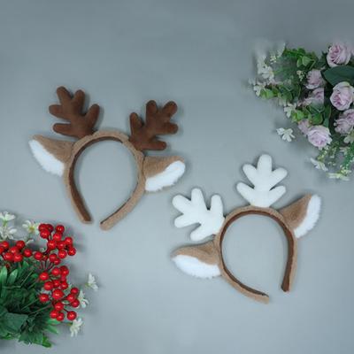 Weihnachts-Stirnband Elastisch Rutschfest Glatt Auffällig Bequem Kinder Cartoon Hirschohren Stirnband für Kinder