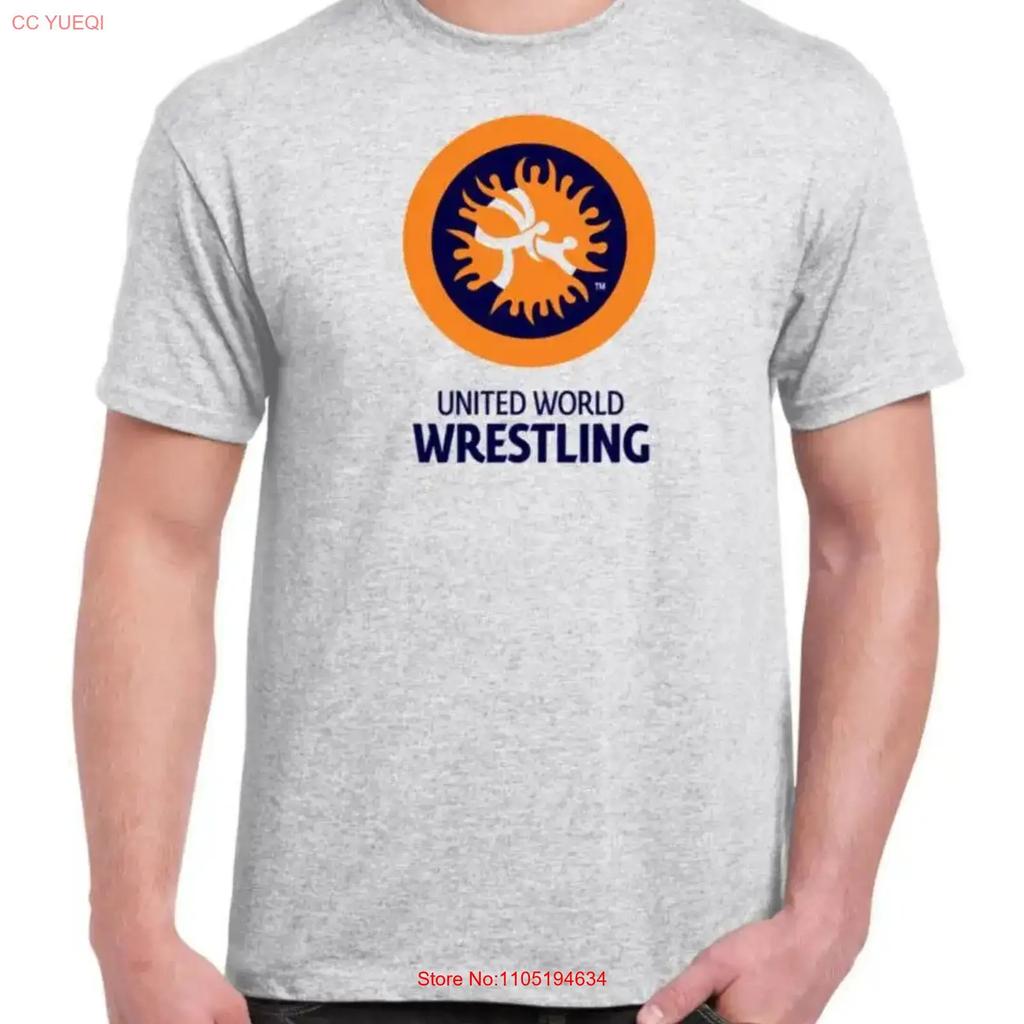 Uww United World Wrestling T Shirt Vintage Washed Versatile Unisex Fashion Graphic Homme Comfortable Stretched Casual