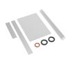   Clay Cutting Tool Set, Acrylic Clay Rolling Pin Ceramic Slicer Kit with Clear Acrylic Board 2 Metal Scrapers