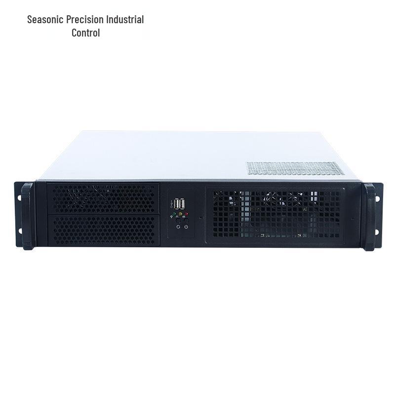 4U Rackmount Industrial PC Case with Temp Control Screen, EATX, Dual-Socket Motherboard, for Server & Computer Monitoring