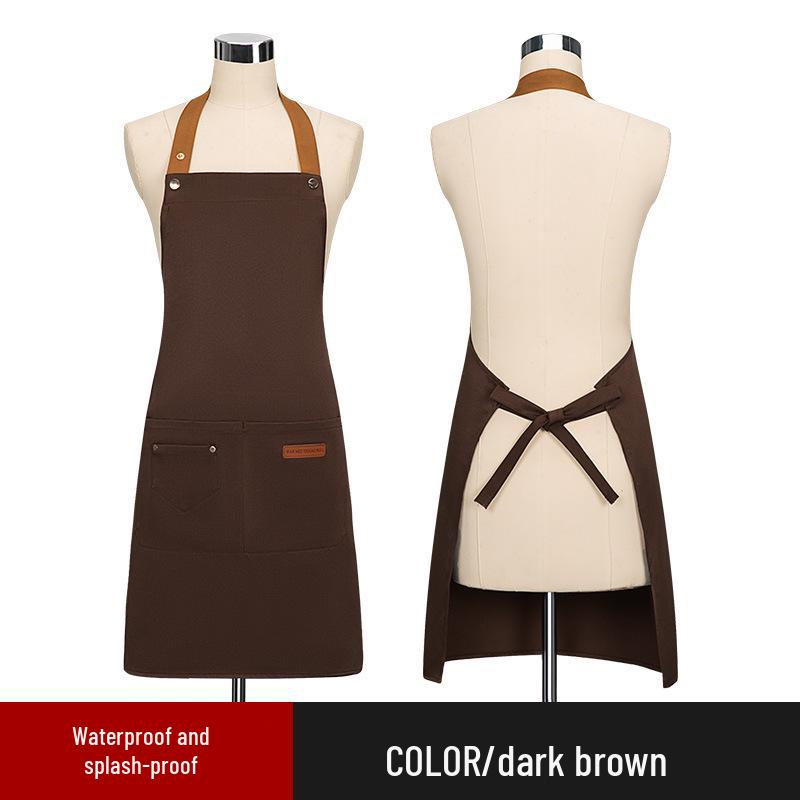 

Waterproof and Oil-proof Celebrity Apron: Stain-resistant Workwear with Stylish Print for Household and Gifts.