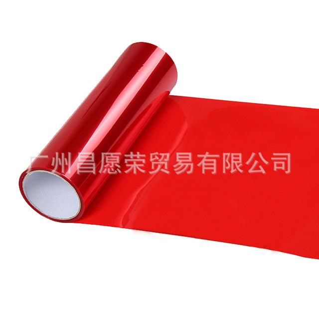 Car Headlight Tint Film Red 3060cm for Tail Lights and Lights