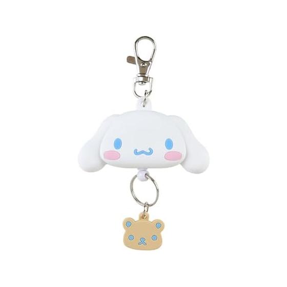 Sanrio Face-shaped Reel Keychain Cinnamoroll Key Mascot Cinnamoroll 12.57.51.8cm Character 168777
