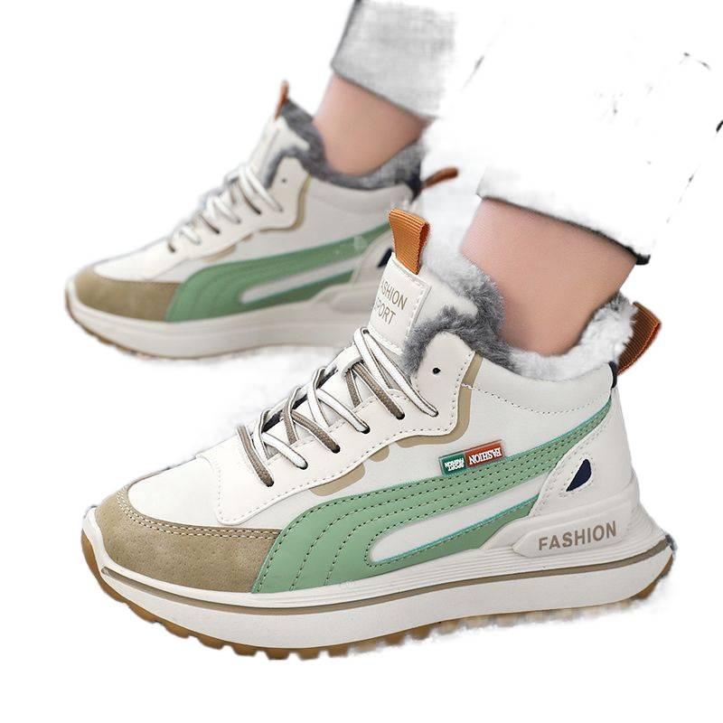 Boys' Fleece-Lined Non-Slip Snow Boots for Winter