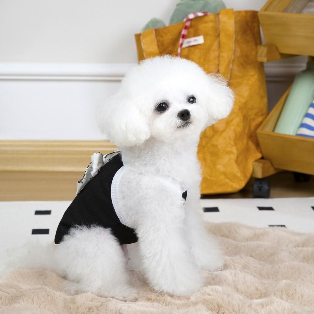 Thin Edition Pet Bow Vest Sun Protection Pet Short Sleeved Shirt Cat Camisole Vest  for Small Pets