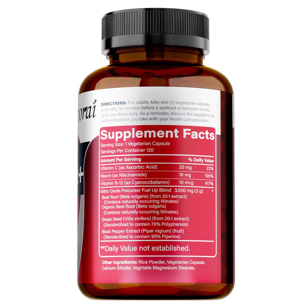 Contains Beetroot and a Nitric Oxide Precursor Blend To Support Vascular Health and Provide Antioxidant Benefits. Suitable for Adults.