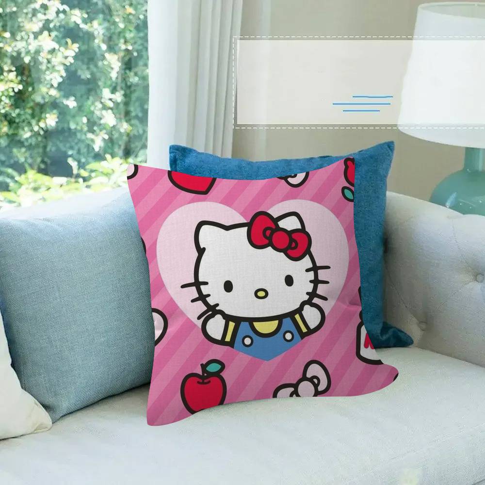 Pillow Cover Sofa Cushion Cover Home Room Decoration Children Gift Cartoon Hello Anime K-kt