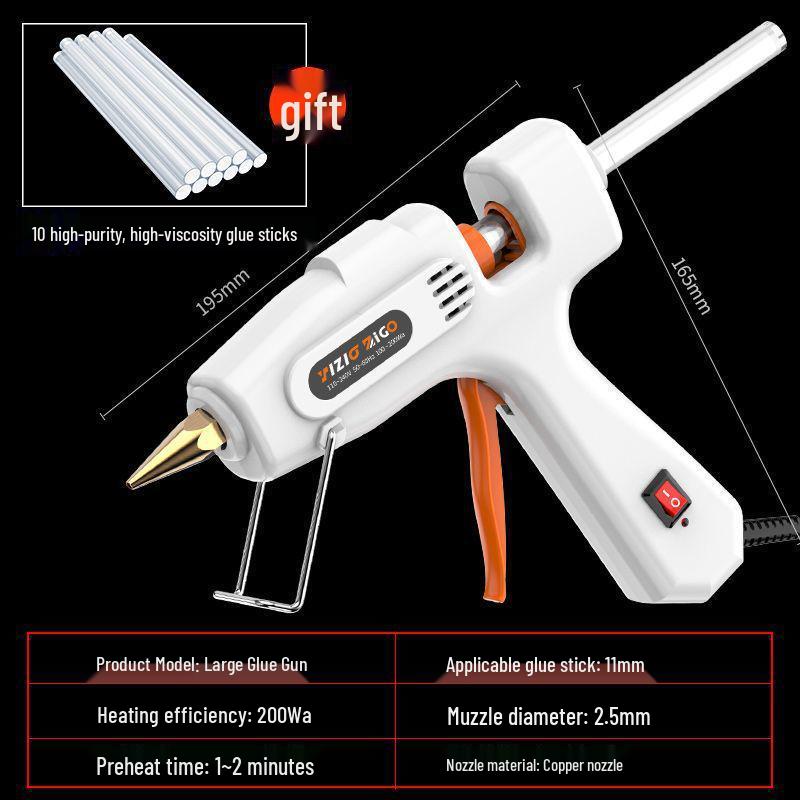 Compact Hot Melt Glue Gun for Students & Household Projects