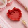 3D Printed Bow Jewelry Tray, Heart Shape Ring Dish, Entryway Table Trays, Decorative Trinket Dish, Jewelry Organizer Tray for Rings Necklaces