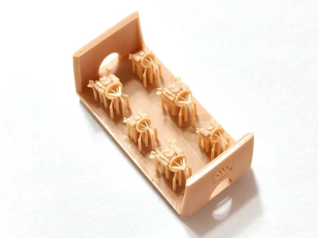 Youfen Model Russian Fire Control 3 Pieces Plastic Model Parts YFSTA2470026 1/700 MR-105/MR-184 Radar, Each, (Ships)