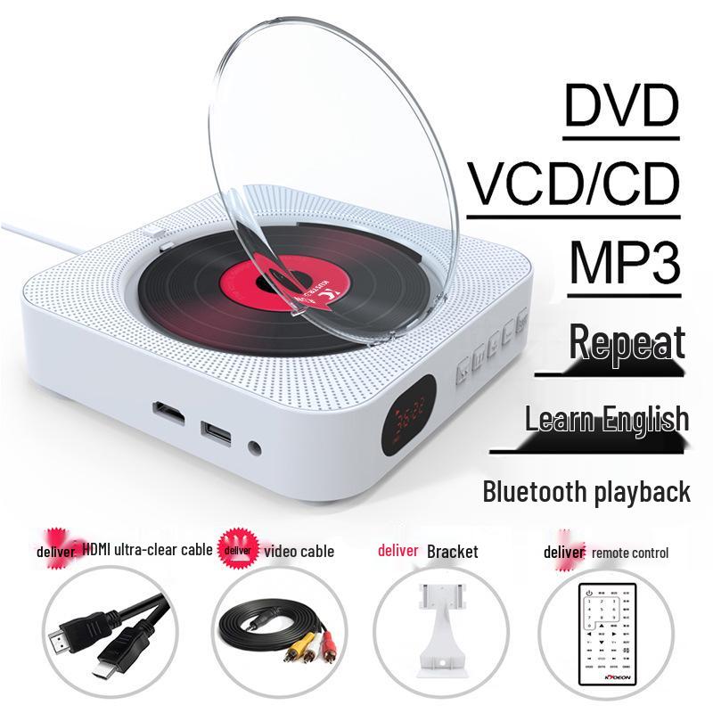 Tragbarer Bluetooth-DVD/CD-Player mit kabellosem Lautsprecher und Lernmodus