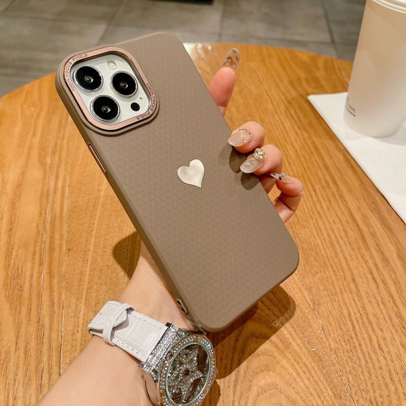 

SPG Lingge Is Suitable Apple 16pro Phone Case With Simple Design 15 Promax High-end Feel 15/14/13 All Inclusive Soft Shell iPhone 12 Pro Max коричневый