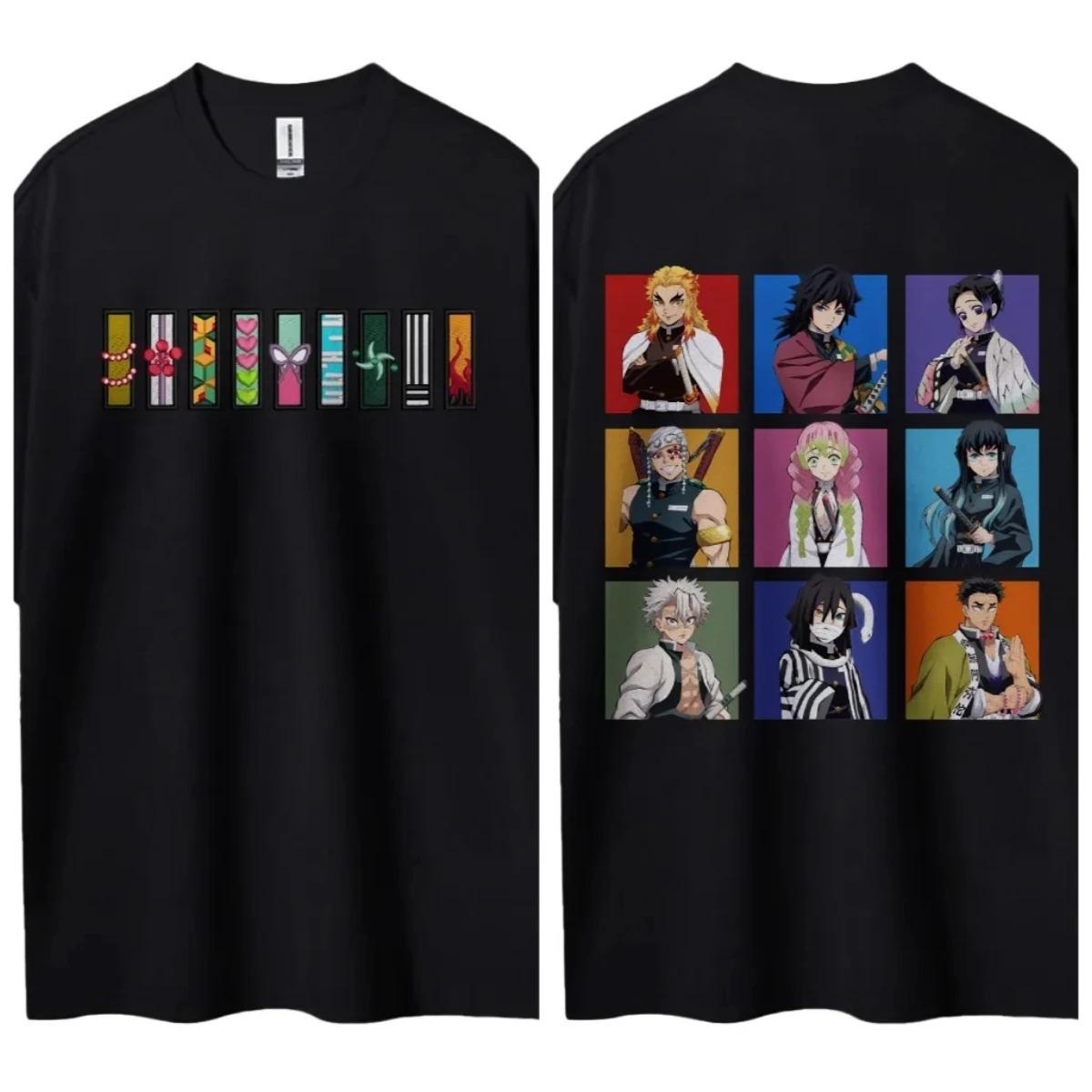 2026 Demon Slayer Short-sleeved Men s and Women s Same Style Comfortable Short-sleeved Couple s Clothing Casual Short-sleeved Wear Y2K 4XL