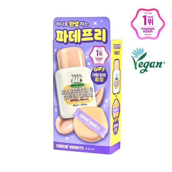 Chasinrabbits All About Glow Crème Couvrante 35g Spécial (+ Puff Géant)