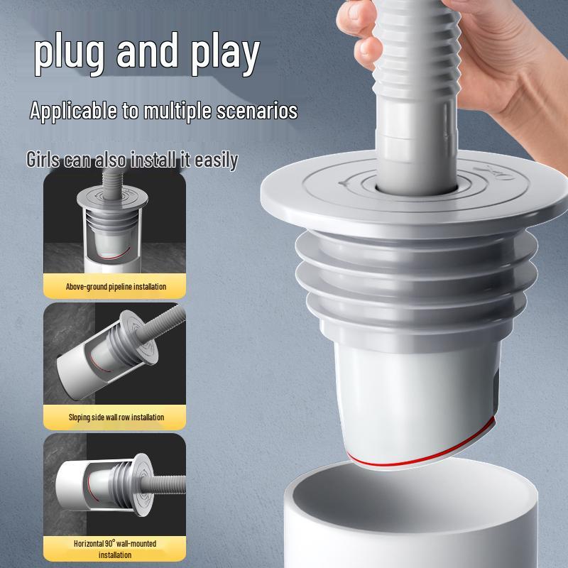 Szczelne Silikonowe Uszczelnienie Rury Odpływowej i Pokrywa Zapobiegająca Zapachom