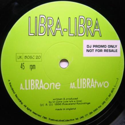 

12inch Record M-ZONE - Libra-Libra BOSC20 Boscaland Recor 1996 UK Dance & Electronica Used