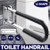 Safety Bar Hand Support Mounted Bath Grips For Elderly Silver Bathroom Handicap Grab Bars Silver Rails Toilet Handrails 60*6*20cm