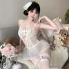 Alluring Lace Temptation Uniform: Enhance Bust Appearance with Quick-Release Feature