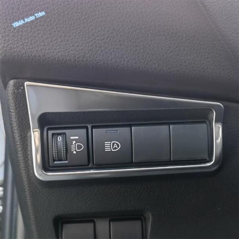 ABS Front Head Lights Headlight Switches Button Decoration Cover Trim For Toyota Corolla Cross  - 2025 Interior Accessories