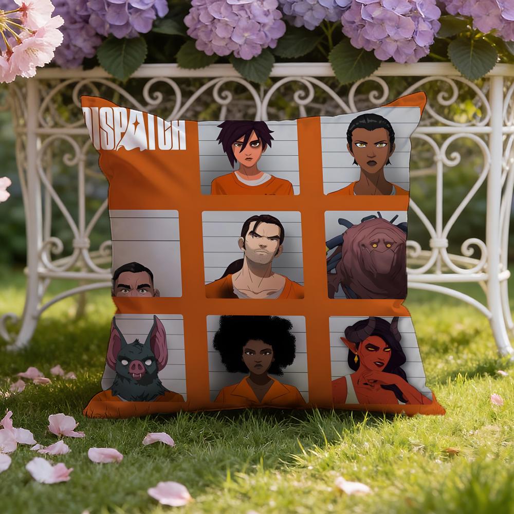 Game D-Dispatch Cushion Cover Home & Car Dual-Scene Pillow Cover: Reversible for Premium Comfort