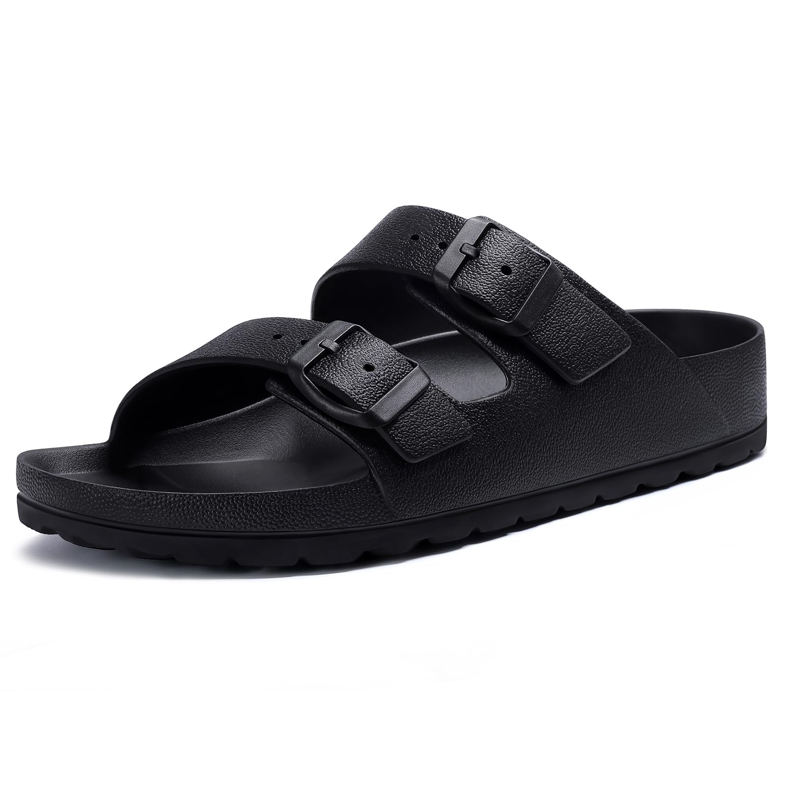 

Модные Comwarm Новые женские тапочки Удобные EVA сандалии со средней поддержкой свода стопы Летние пляжные шлепанцы с регулируемой пряжкой 36 чёрный