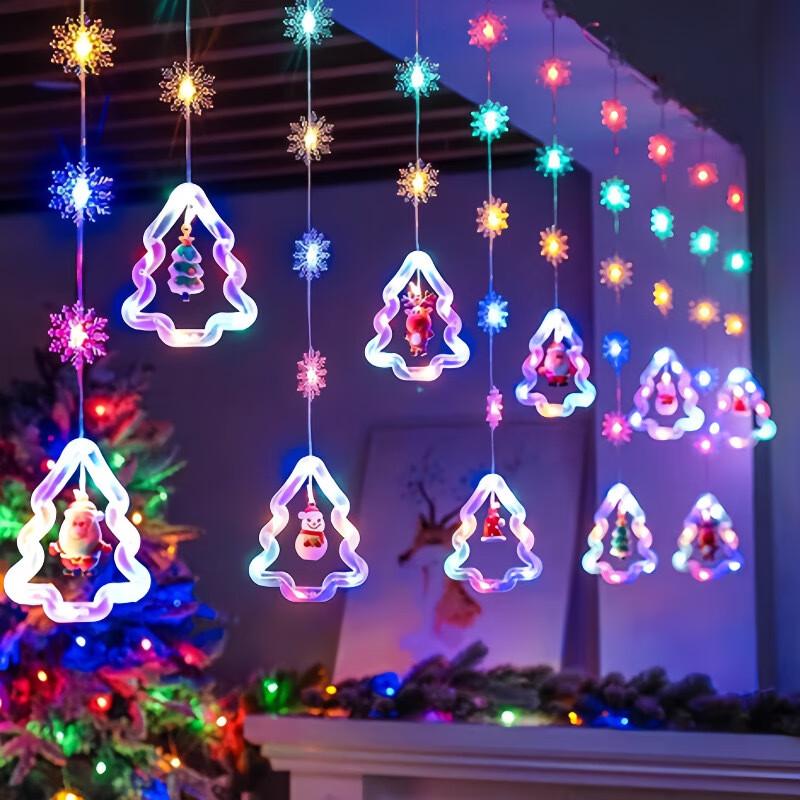 

Светодиодные гирлянды-шторы на Рождество