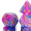 7 Acrylic Dice Set for Board Games, D4 D8 D10 D12 D20 Multi Sided RPG