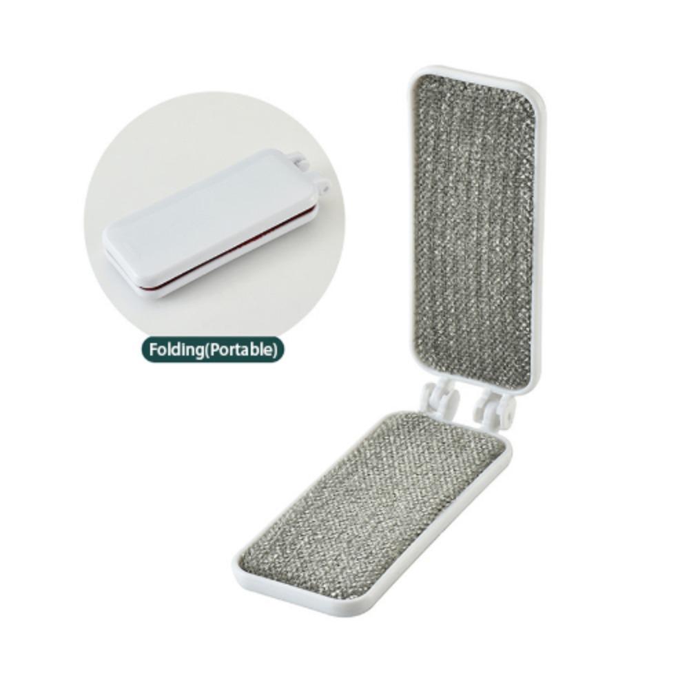 Portable Multifunctional Clothes Lint Remover Double-sided Folding Static Hair Removal Brush Household Lint Cleaning Accessories