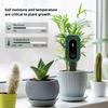 Tuya Zigbee Wireless Soil Moisture Meter Intelligent Temperature Humidity Sunlight Tester
