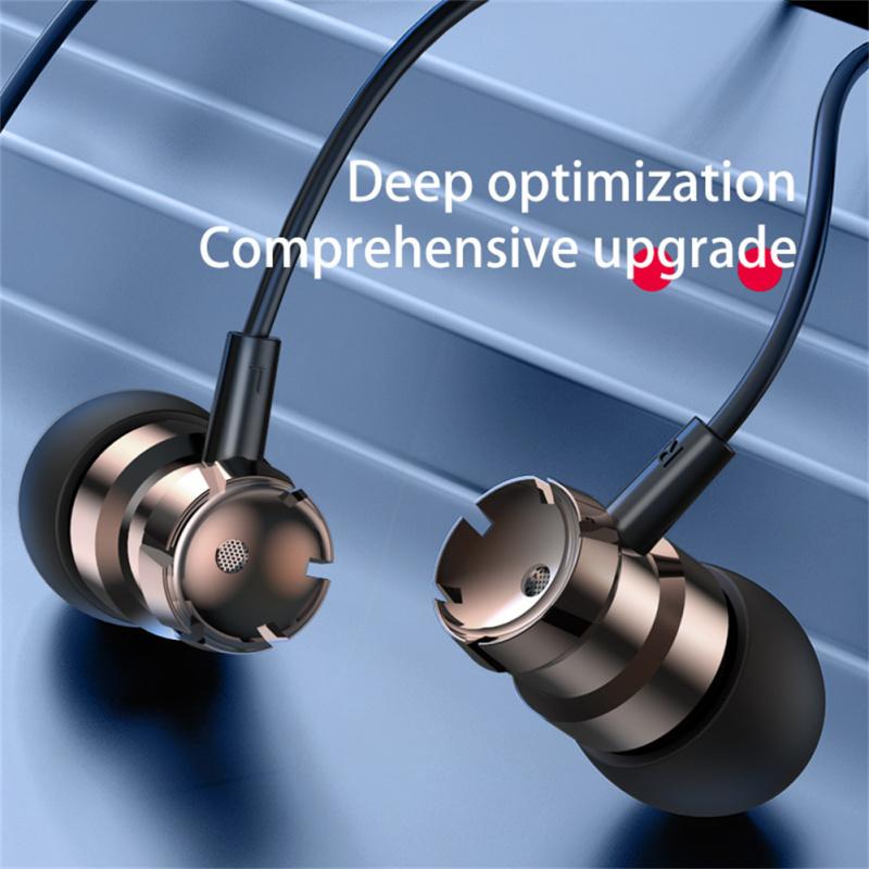 In-Ear-Kopfhörer mit Kabelfernbedienung und Mikrofon Bass Hifi Musik-Ohrhörer für Mobiltelefon Computer MP3